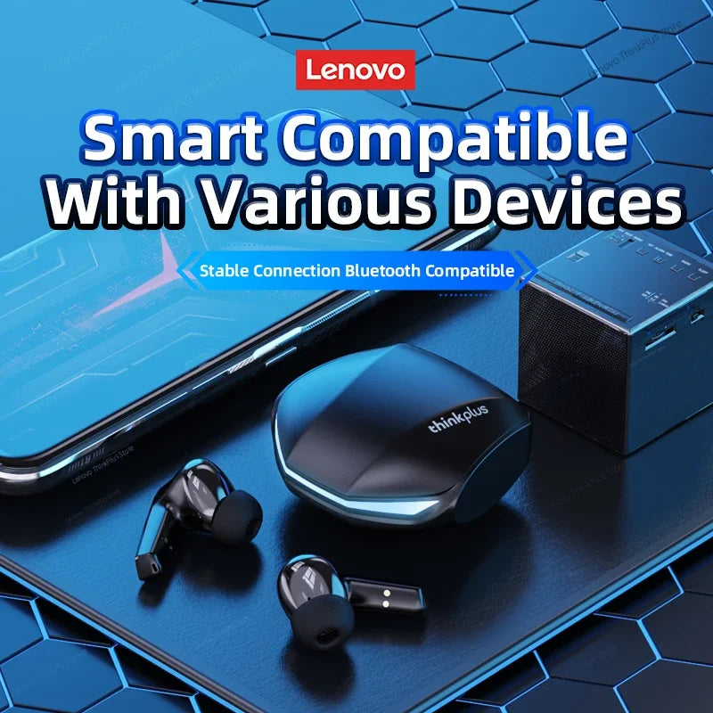Fone Lenovo GM2 Pro TWS Wireless Headphones Earphone Bluetooth-compatible 5.3 Waterproof Headset with Mic